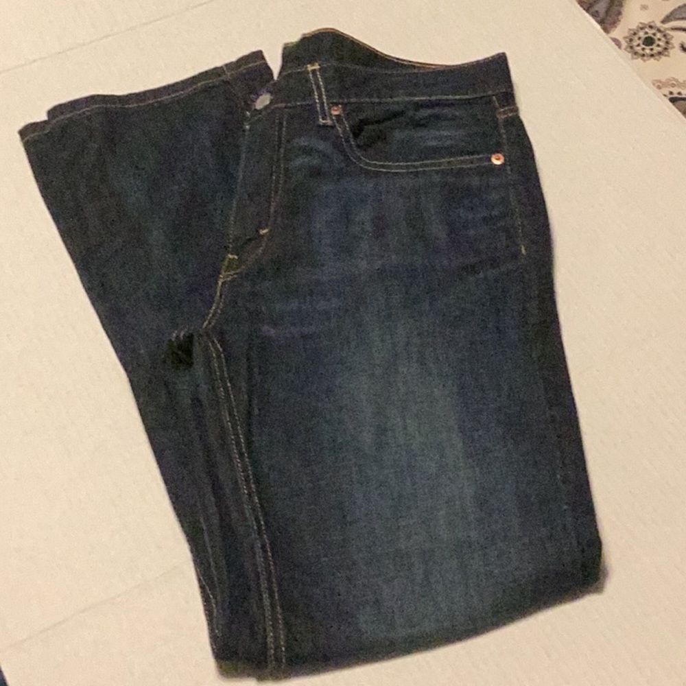 Mens Levi’s 514 Waterless Jeans Mid-Dark Wash w Fading 32 x 32
